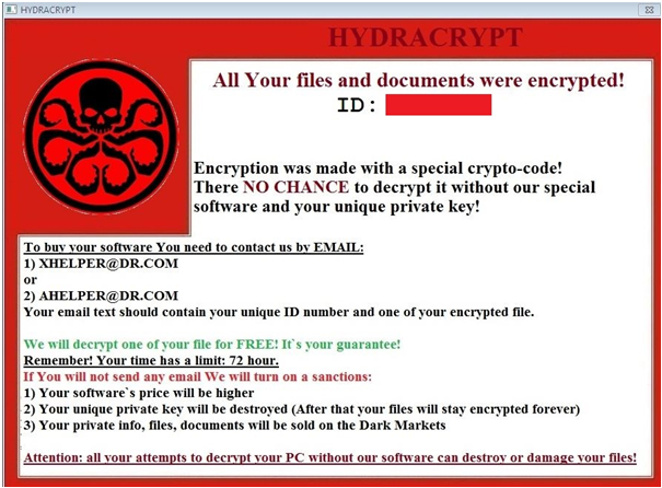 HydraCrypt Variant of Ransomware Distributed by Angler Exploit Kit ...