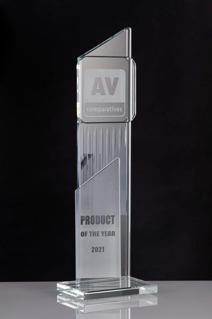 McAfee’s Product of Year Award from AV-Comparatives