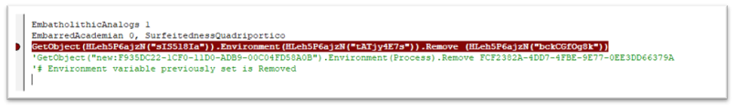 Figure 15- Removal of Environment Variable