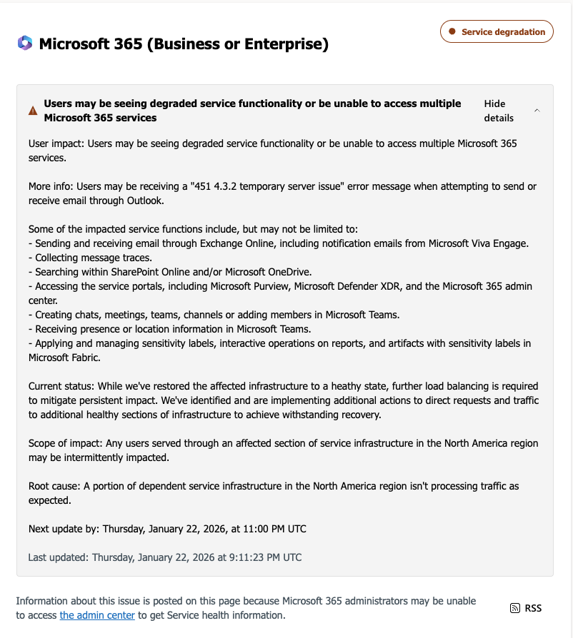 Message from Microsoft