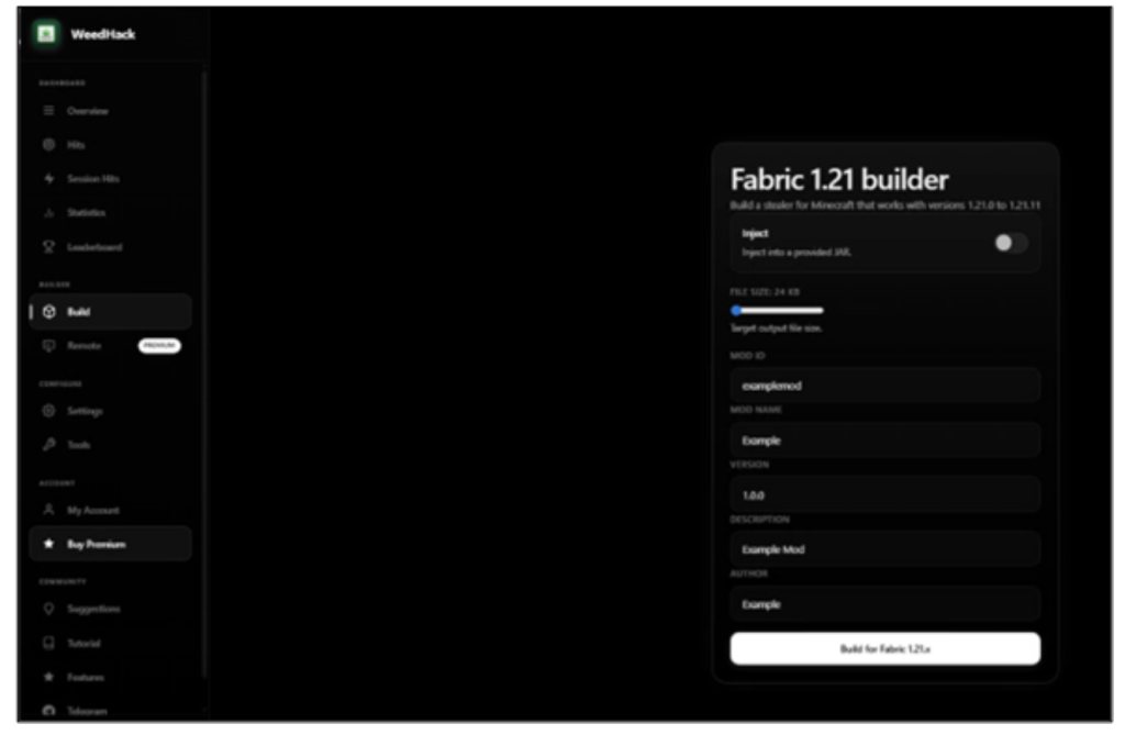 Figure 12: Build Section 