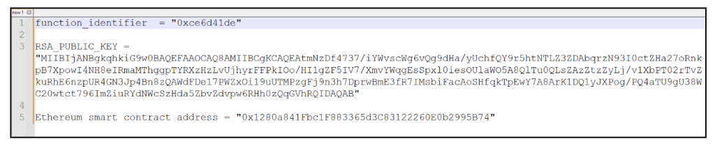 Figure 25: Decoded Vaues used for Ethereum JSON-RPC abuse 