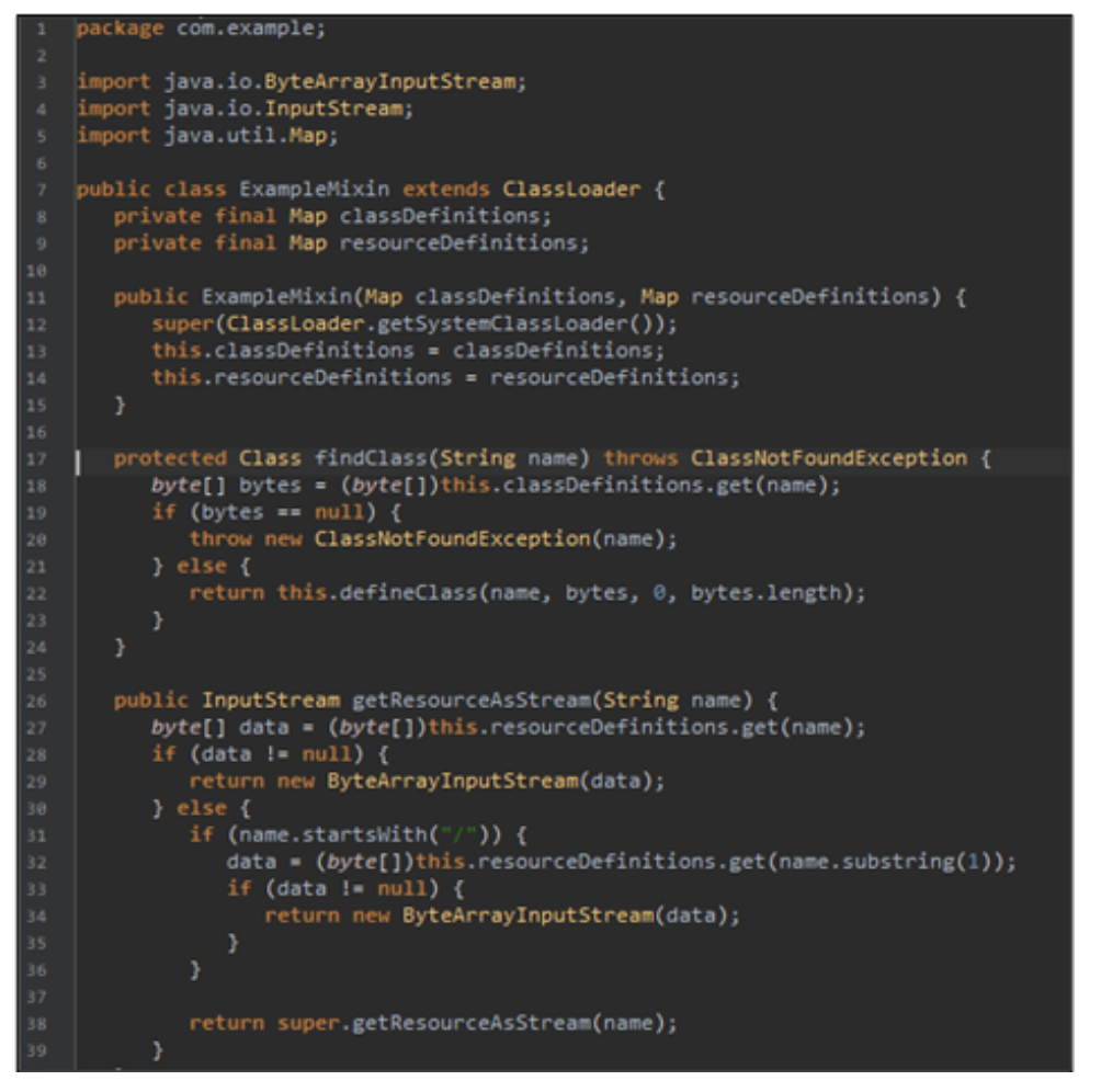 Figure 27: Custom Class Loader Function 
