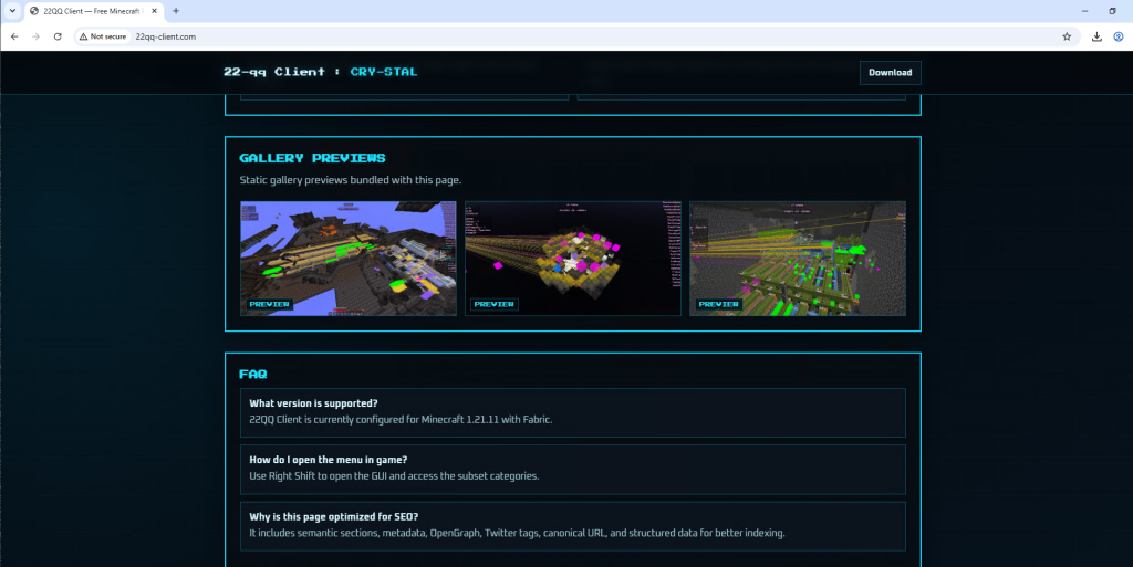 Figure 29: FAQ section. 