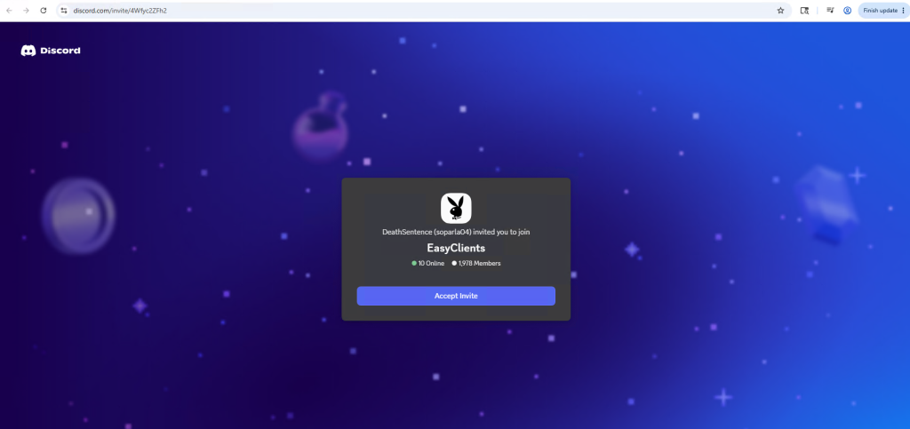 Figure 6: EasyClients Discord Channel 