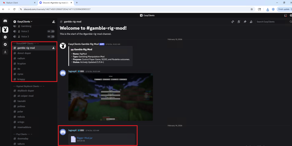 Figure 7: EasyClients Discord Channel 