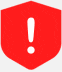 shield icon with exclamation