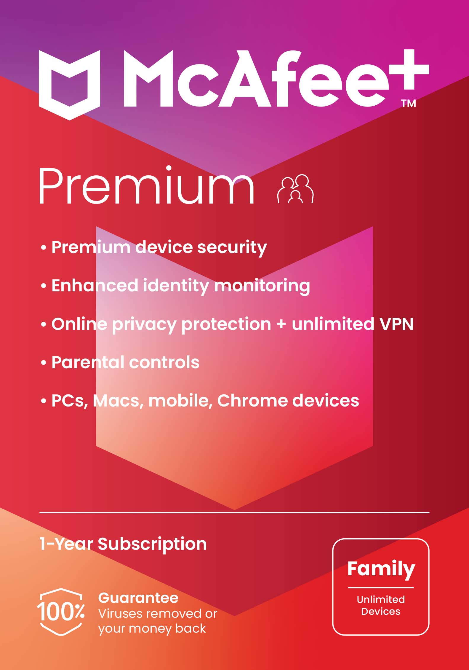 McAfee+™ Premium Family - Unlimited Devices - 1-Year Subscription