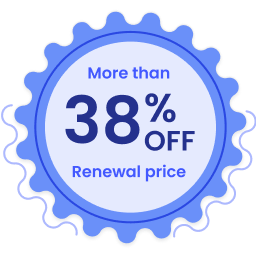 More than 40% OFF Renewal price