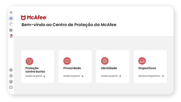 Centro de proteção da McAfee